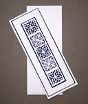 Blue Lattice - Handcrafted (blank) Card - dr15-0003
